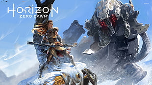 Horizon Zero Dawn poster, Horizon: Zero Dawn, Aloy (Horizon: Zero Dawn), guerrilla games