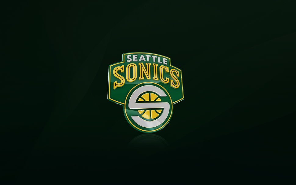 Seattle Sonics logo HD wallpaper