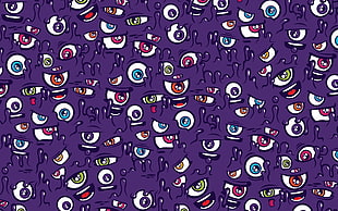 purple eyes wallpaper