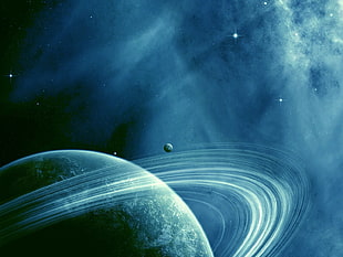 Neptune planet graphic wallpaper HD wallpaper