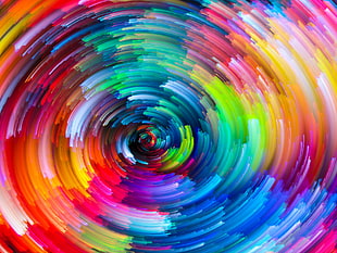 multicolored abstract painting, abstract, artwork, colorful, painting HD wallpaper
