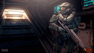game character illustration, Halo, Halo: Master Chief Collection, Master Chief, video games