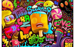 assorted-color illustration, colorful HD wallpaper