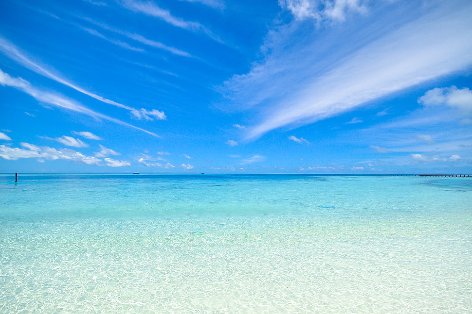 sea, nature, sky, beach HD wallpaper