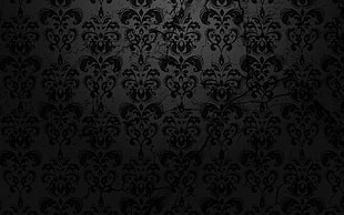 gray and black wall decor