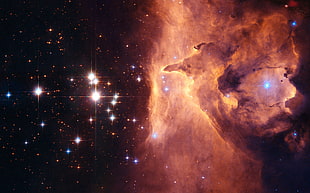 galaxy illustration, space, nebula