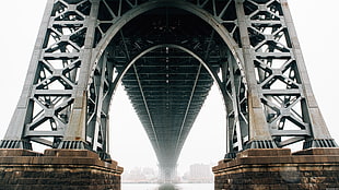 gray metal bridge, architecture, bridge, New York City, Brooklyn HD wallpaper