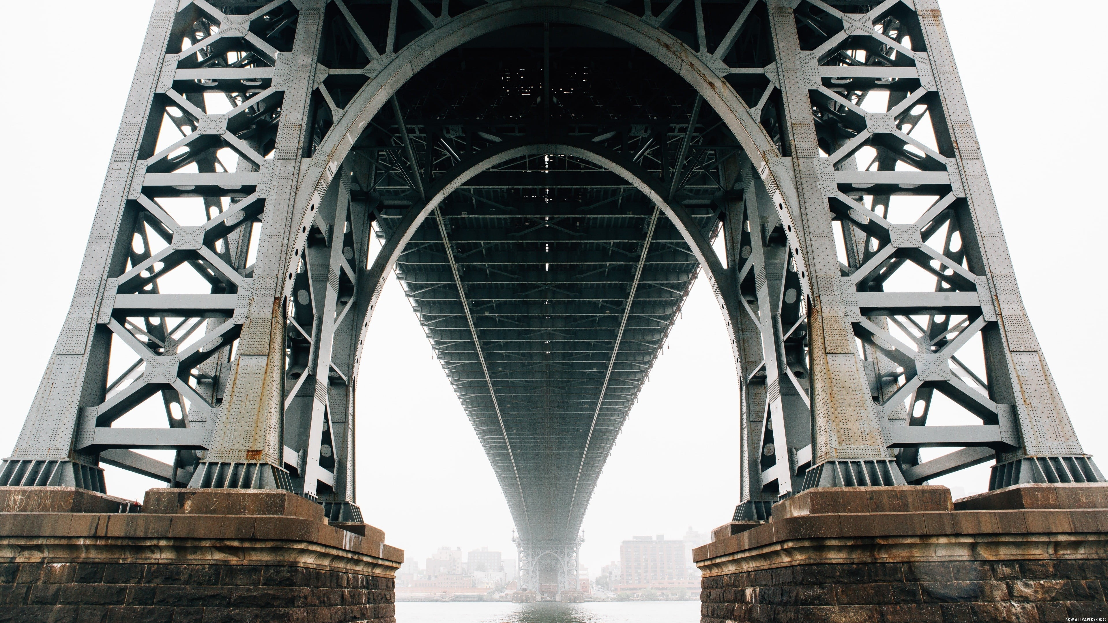 gray metal bridge, architecture, bridge, New York City, Brooklyn
