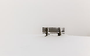 brown wooden bench during snow season, bench, snow, winter