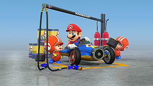 Super Mario toy, Mario Kart 8, video games, Toad (character), Mario Bros. HD wallpaper