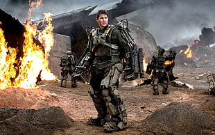 Tom Cruise, Edge of Tomorrow, Tom Cruise, movies, science fiction HD wallpaper