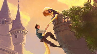 Tangled movie, Rapunzel, Eugene 