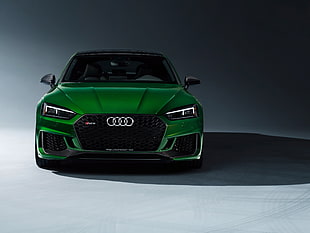 green Audi vehicle, Audi RS 5 Sportback, 2019, 4K
