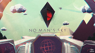 No Man's Sky logo, video games, No Man's Sky, Derek Brown HD wallpaper