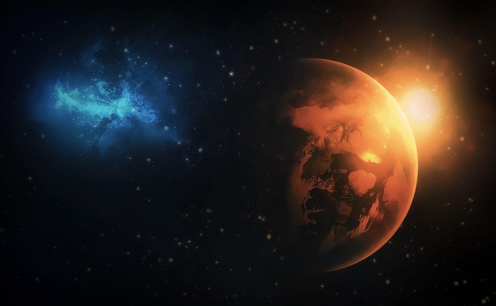 Earth illustration HD wallpaper