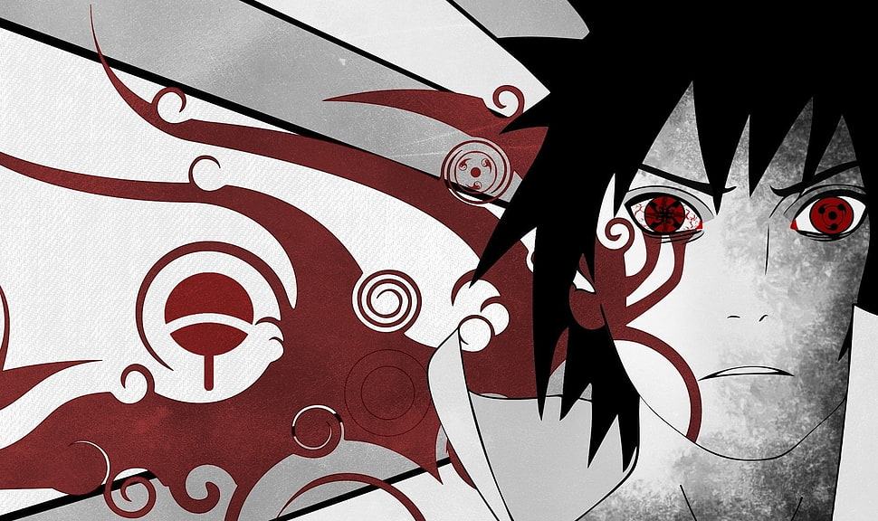 Uchiha Sasuke, Eternal Mangekyou Sharingan, Sharingan, Uchiha Sasuke, Naruto Shippuuden HD wallpaper