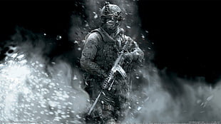 Call of Duty digital wallpaper, video games, Call of Duty: Modern Warfare, Call of Duty Modern Warfare 2, weapon HD wallpaper