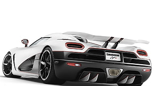 black and white BMW car, Koenigsegg Agera, supercars, car