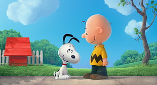 Snoopy and Charlie Brown HD wallpaper