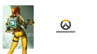 Overwatch illustration, Overwatch, Tracer (Overwatch) HD wallpaper