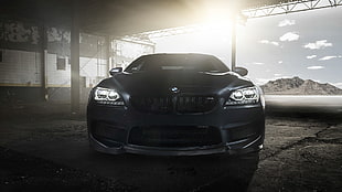 black BMW car, car, BMW, BMW M6