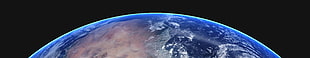 blue planet illustration, space, planet HD wallpaper