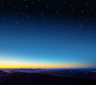 stars during nighttime digital wallpaper, sky, stars, sunlight, landscape HD wallpaper