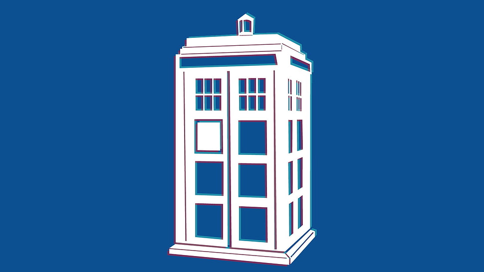 white building clip art, Doctor Who, The Doctor, TARDIS, 3D HD wallpaper