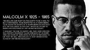 1925 - 1965 Malcolm X quote, Malcolm X, quote, monochrome, text HD wallpaper