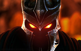 knight helmet digital wallpaper, video games, Overlord