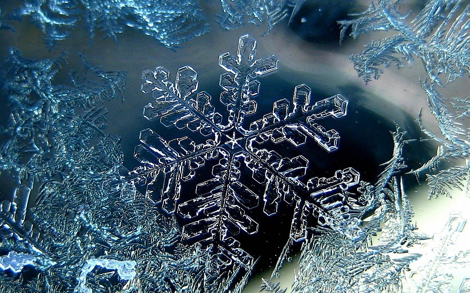 snowflakes HD wallpaper