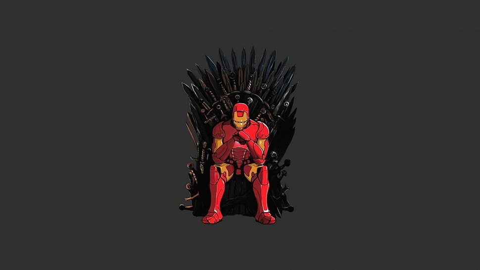 Marvel Iron Man wallpaper, Iron Man, Game of Thrones, Iron Throne, crossover HD wallpaper