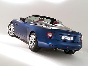 blue Bentley Continental convertible coupe