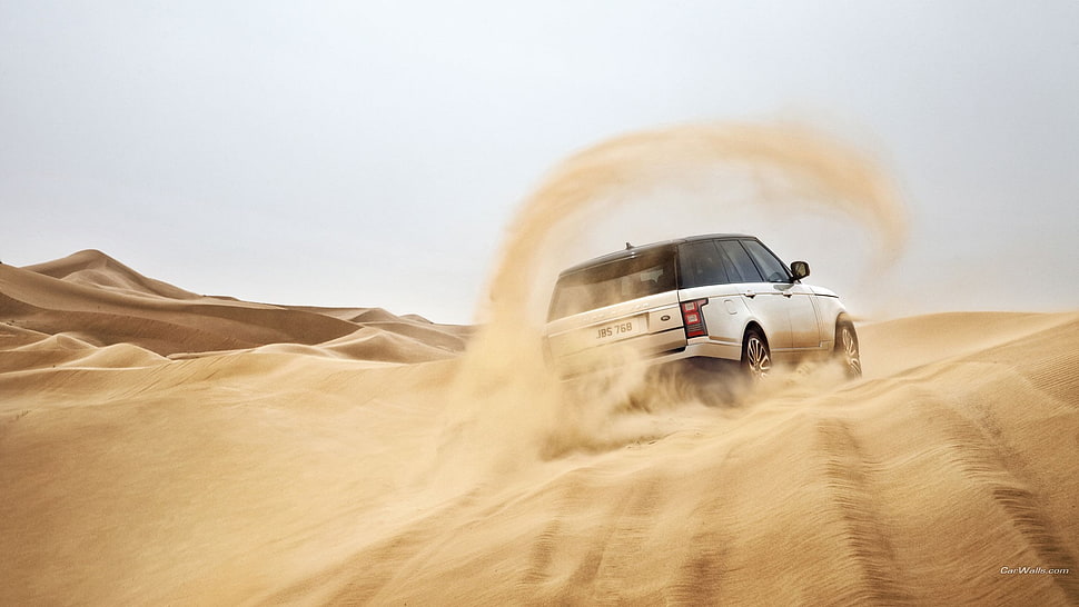 silver SUV, Range Rover, car HD wallpaper