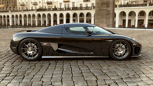 black coupe, Koenigsegg, Koenigsegg CCX, supercars, car