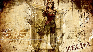 The Legend of Zelda female character wallpaper, The Legend of Zelda, video games