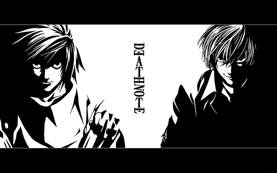Deathnote wallpaper, anime, Death Note, Yagami Light, Lawliet L HD wallpaper