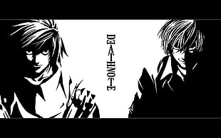 Deathnote wallpaper, anime, Death Note, Yagami Light, Lawliet L