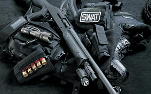 assorted SWAT uniform and component set