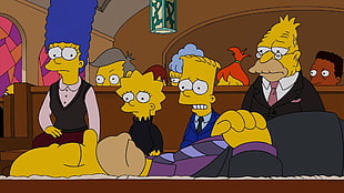 Bart Simpson characters digital wallpaper, The Simpsons, Marge Simpson, Lisa Simpson, Bart Simpson HD wallpaper