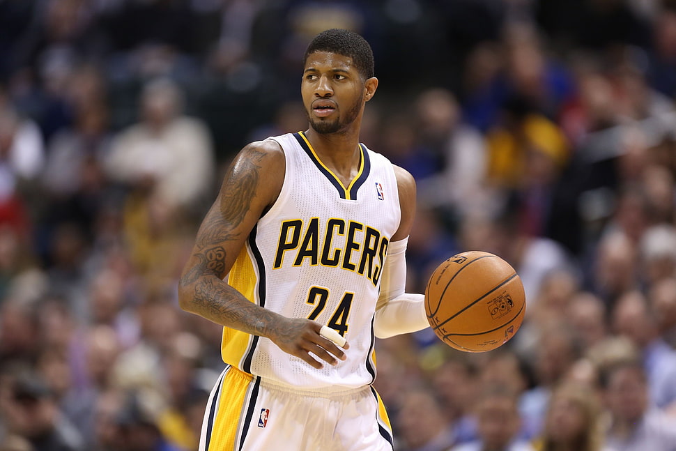 Indiana Pacers Paul George, NBA, basketball, Indiana Pacers, Paul George HD wallpaper