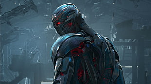 gray robot character digital wallpaper, Ultron, Avengers: Age of Ultron