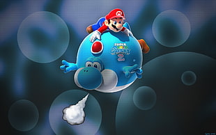 Super Mario character digital wallpaper