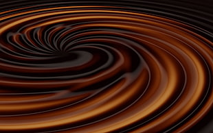 brown and black spiral illustration