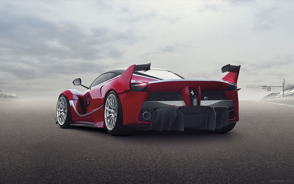 red sport car, Ferrari FXX K, car HD wallpaper