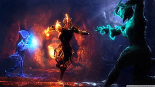 game application screenshot, Warframe, Nyx (Warframe), Banshee (Warframe), Ember (Warframe) HD wallpaper