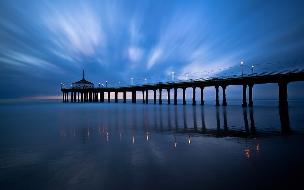 dome building beside bridge HD wallpaper