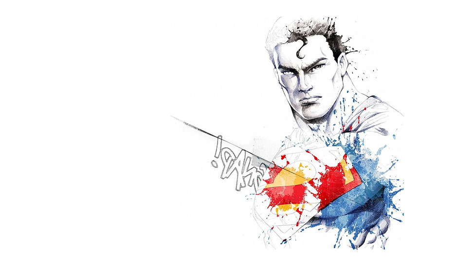 Superman sketch, Superman HD wallpaper