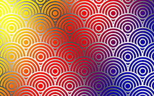 multicolored patterned illustration