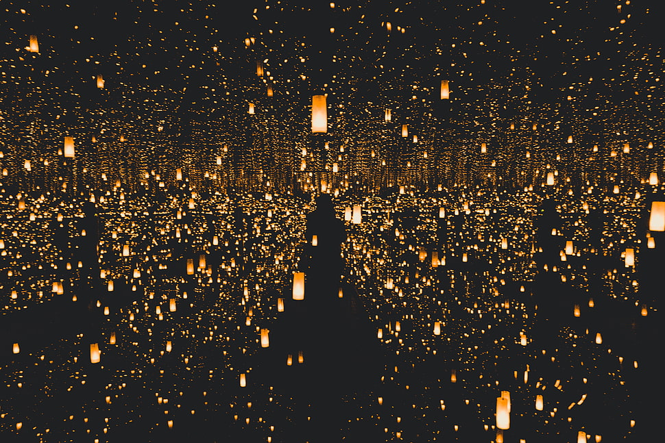 floating lantern lot, Lights, Light, Lighting HD wallpaper